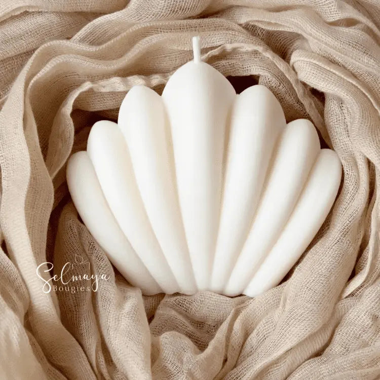 Bougie Coquillage en Cire de Colza Éco-responsable selmaya.bougies