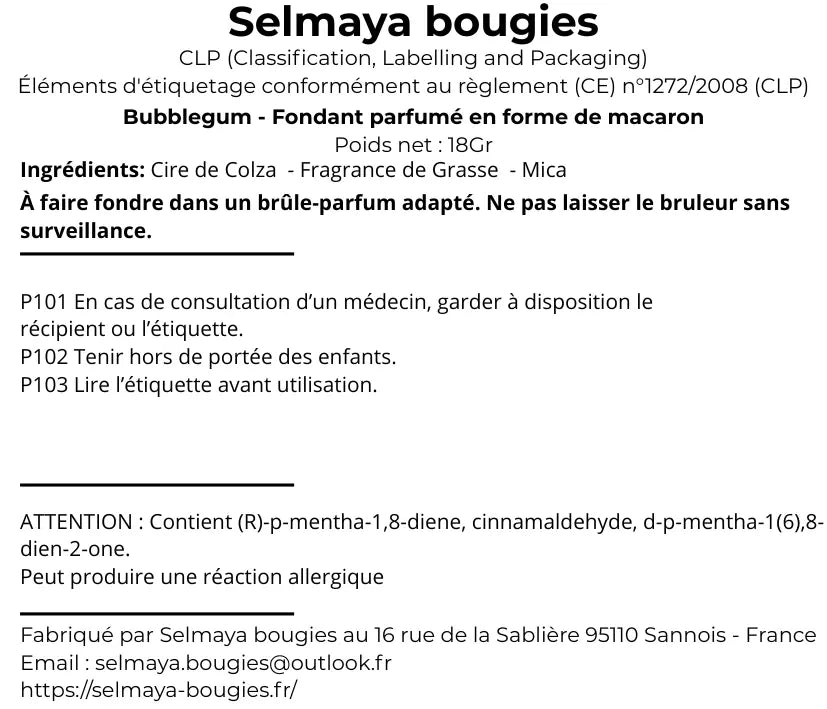 Bubblegum 18gr - Fondant bougie parfumé fait main vendor-unknown