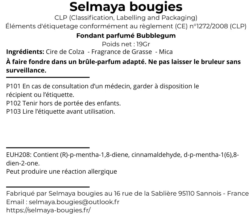 Bubblegum 19gr - Fondant parfumé naturel pas cher vendor-unknown