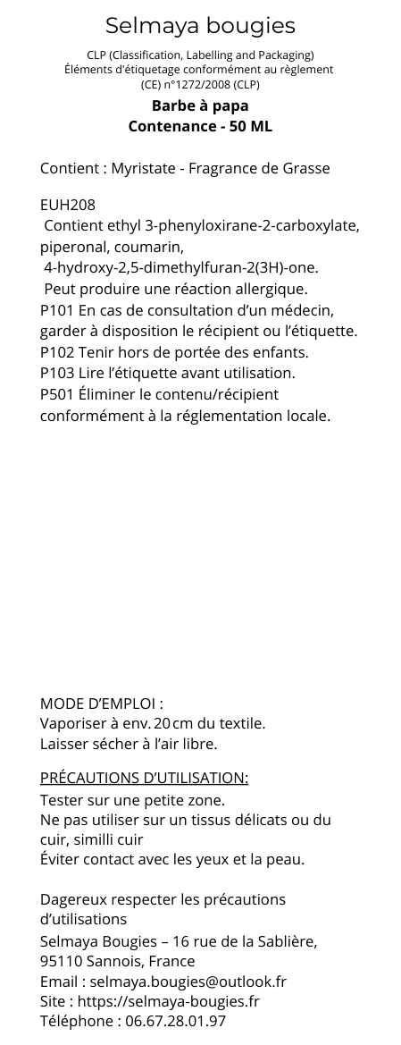 Barbe à papa - Spray parfumé textile à la senteur sucrée