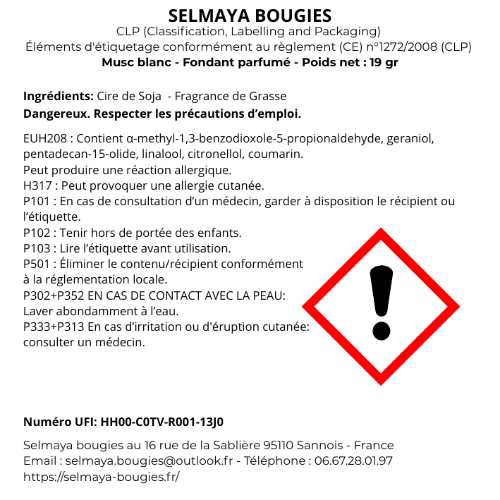 Fondant parfumé au Musc Blanc : Une évasion sensorielle inédite