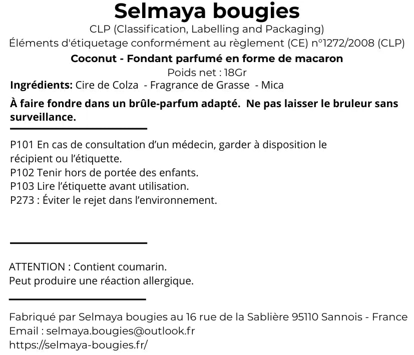 Coconut - Fondant parfumé à la senteur fruitée - pièce vendor-unknown
