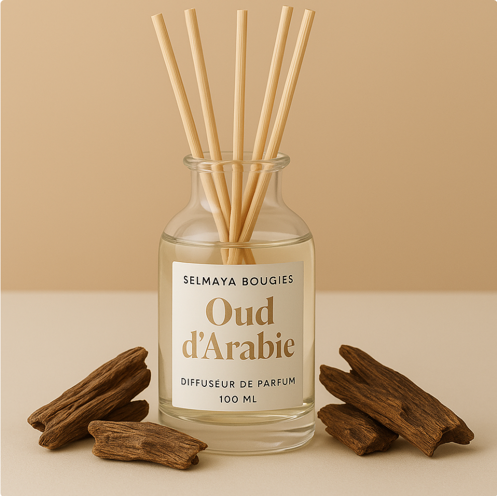 Diffuseur de parfum avec bâtonnets - Oud d'Arabie