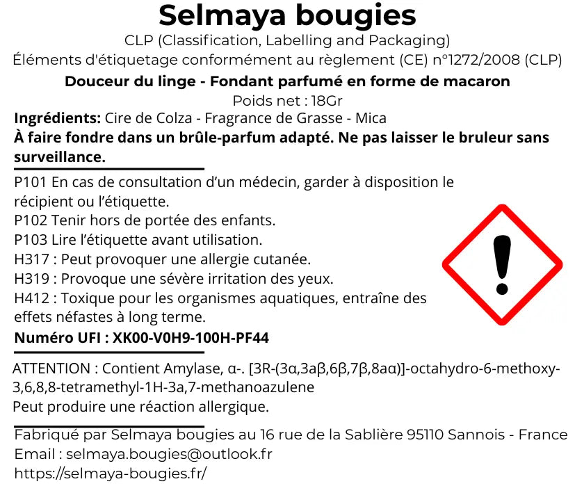 Douceur du linge 18gr - Fondant parfumé  macaron vendor-unknown