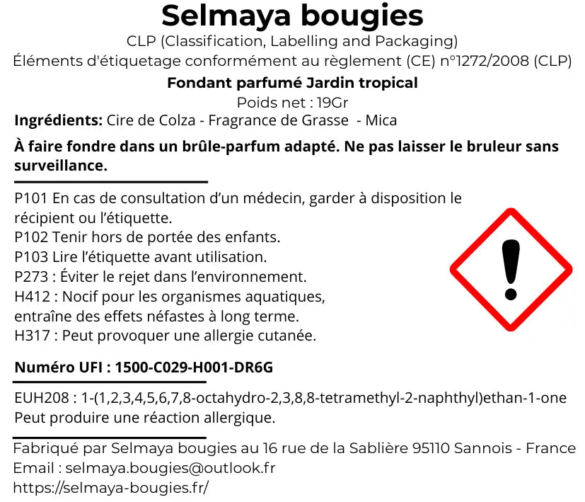 Fondant parfumé - Jardin Tropical – L'évasion exotique pour chez vous vendor-unknown