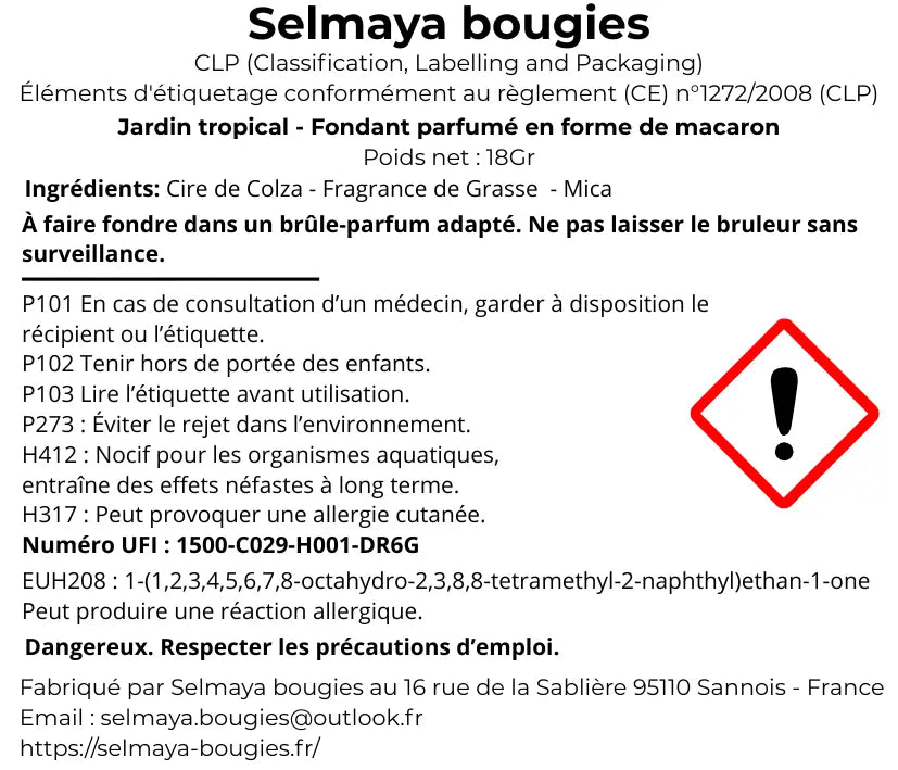 Jardin tropical - Fondant bougie parfumé  - pièce vendor-unknown