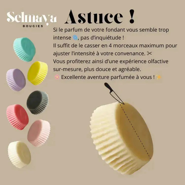 Dubaï j'arrive 19gr - Fondant bougie parfumé naturel - pièce - selmaya bougies vendor-unknown