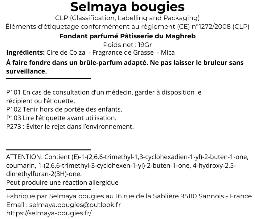 Pâtisserie du Maghreb 19gr - Tartelette de fondant parfumé gourmand vendor-unknown