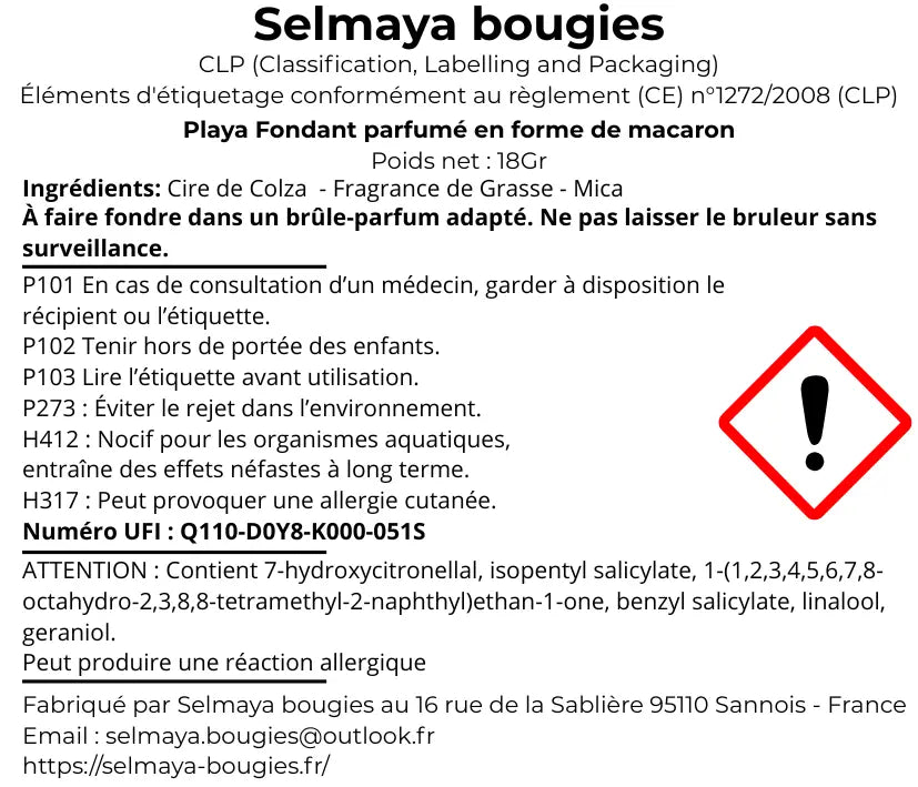 Playa  - Fondant bougie parfumé  - pèce vendor-unknown