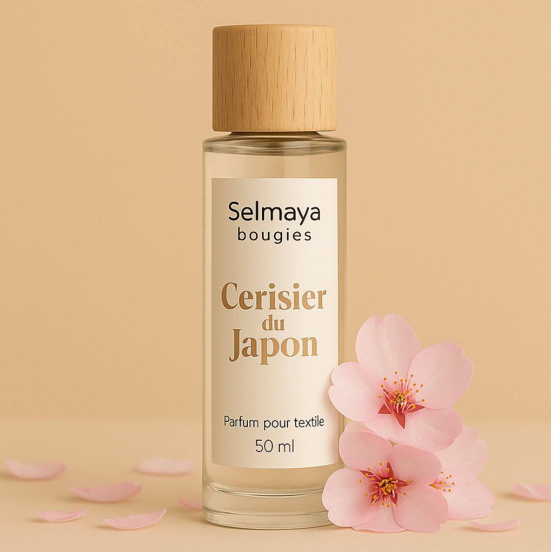 Cerisier du Japon - Spray parfumé sans alcool pour le linge