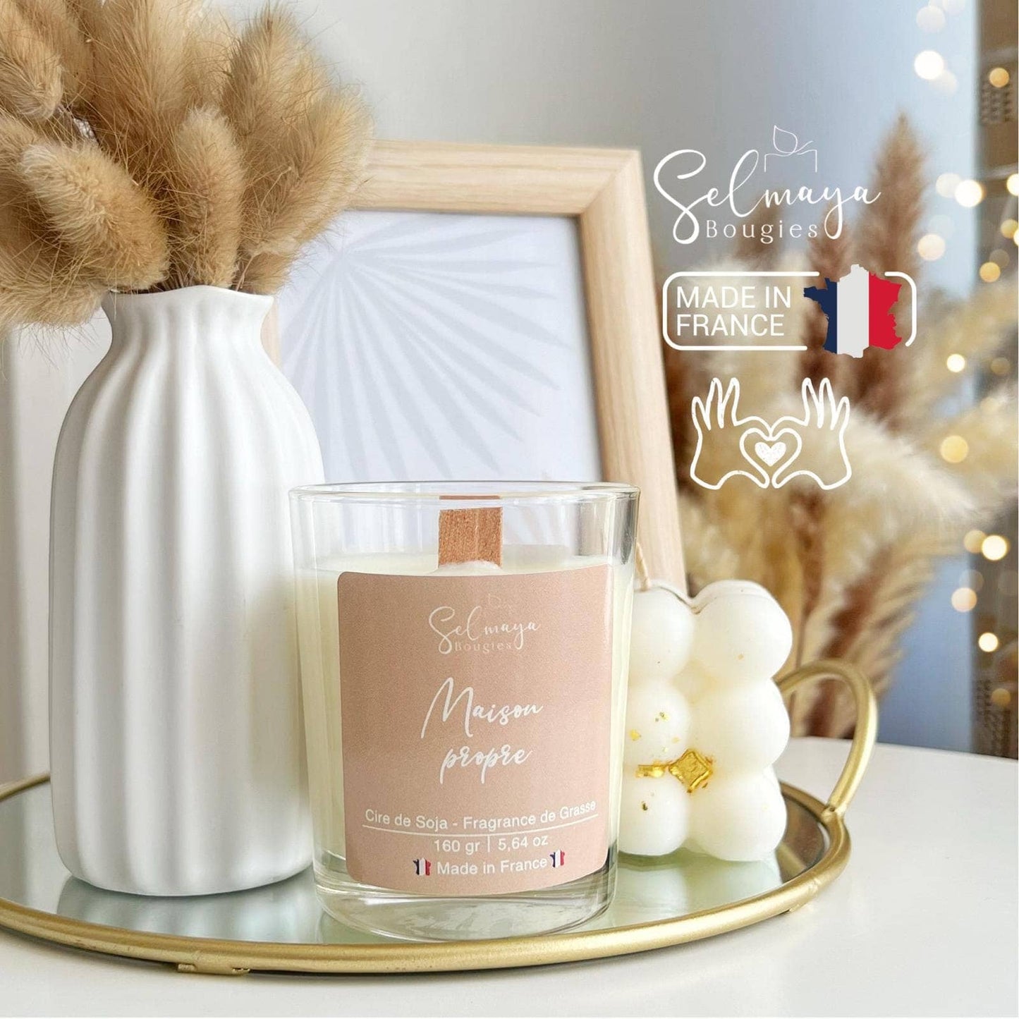 Bougie parfumeé naturelle Maison propre