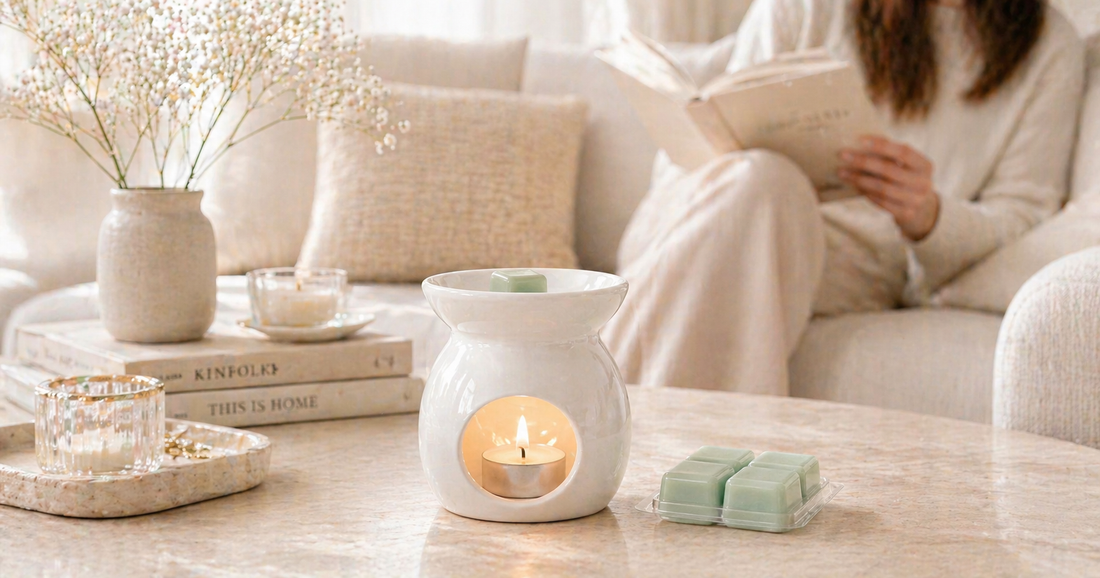 Intérieur apaisant avec fondant parfumé Selmaya Bougies - les meilleures senteurs pour déstresser