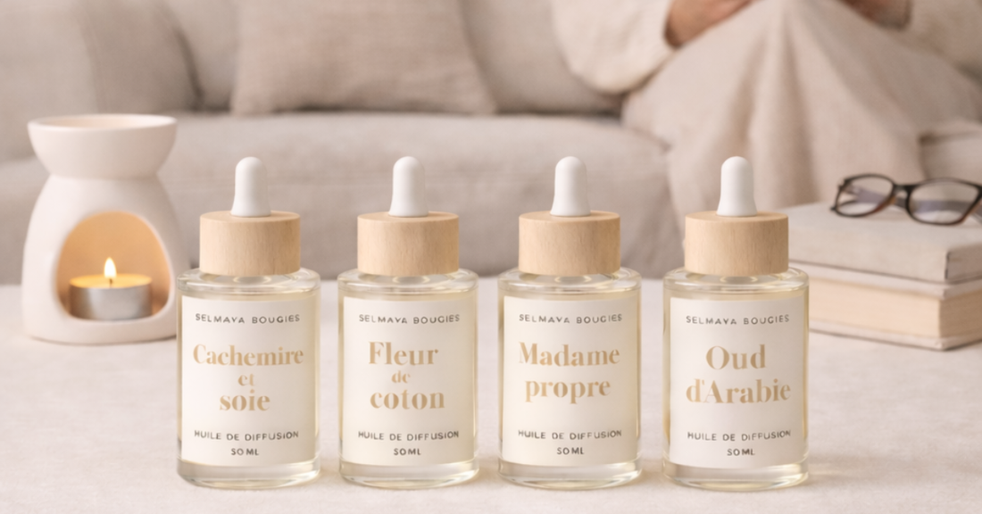 Huile de diffusion parfumée pour brûleur – Selmaya Bougies