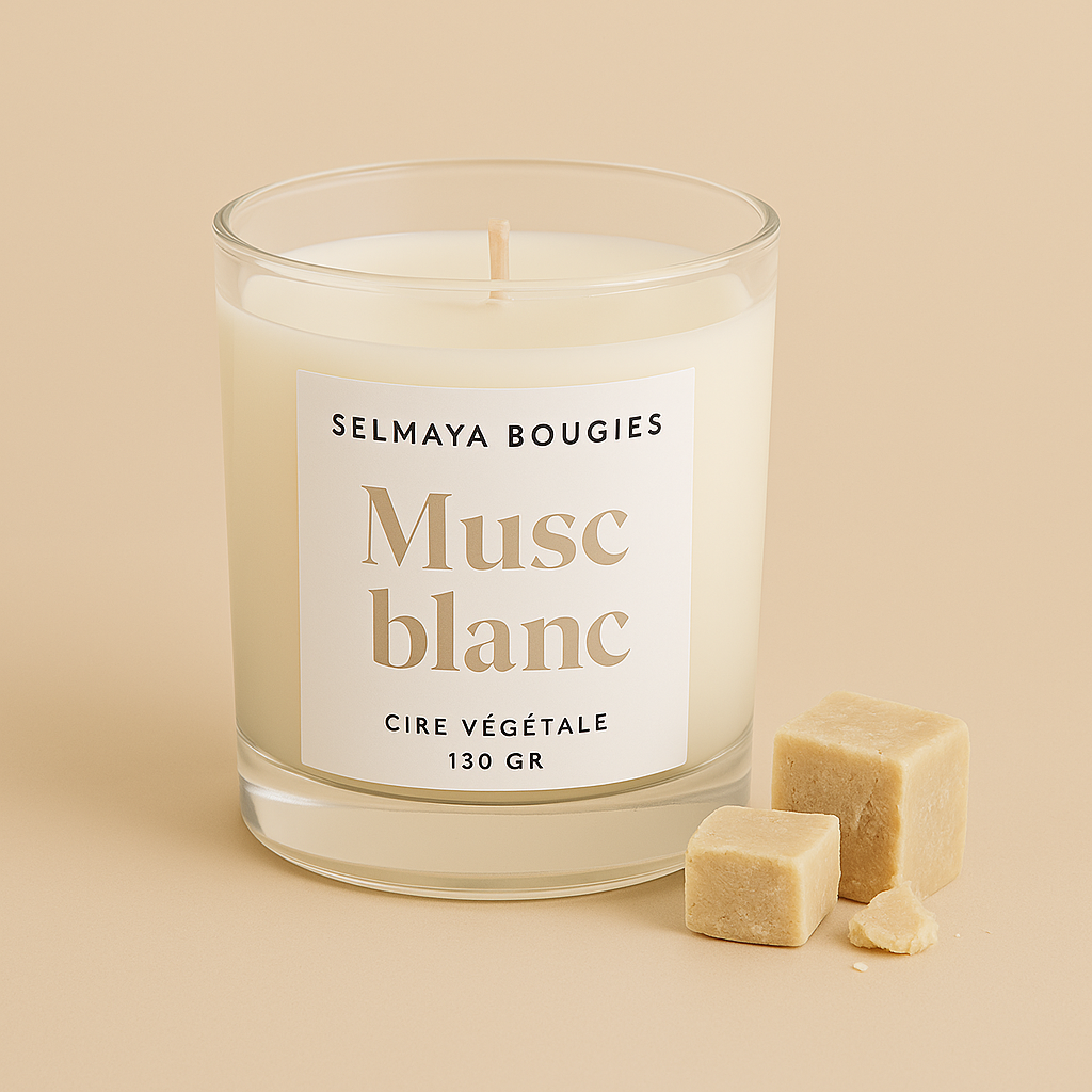 Bougie parfumée musc blanc de fabrication française : découvrez ses avantages