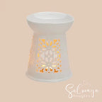 Brule parfum Kasba - Bruleur fondant parfumé blanc cassé de style orientale en céramique vendor-unknown