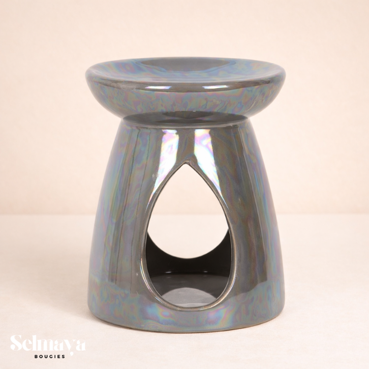 Brule parfum Stone gris - Bruleur fondant parfumé