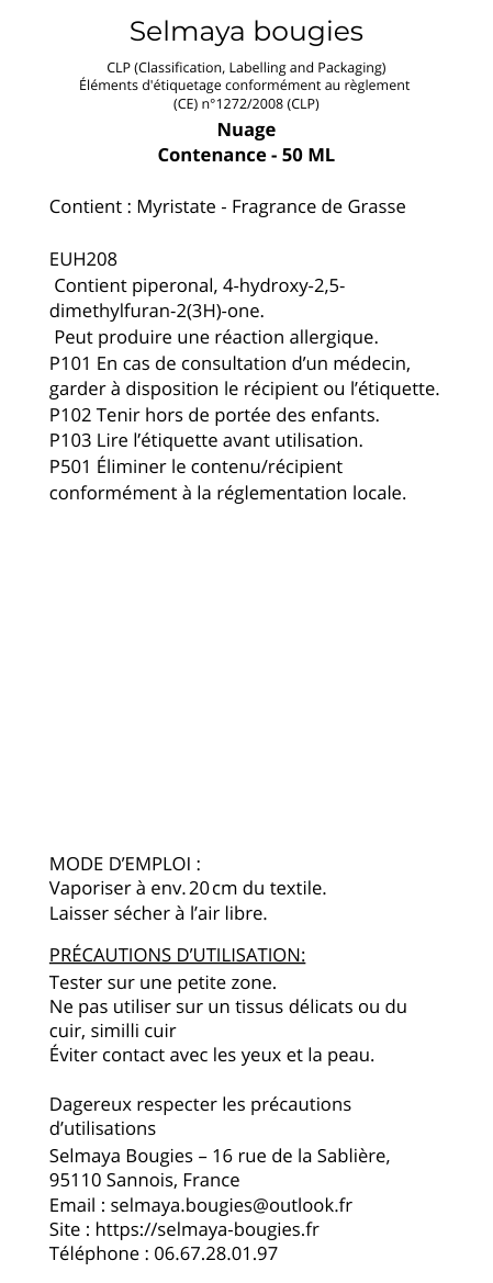 Nuage - Spray parfumé pour tissus