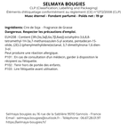 Musc éternel - fondant parfumé à la cire de Colza