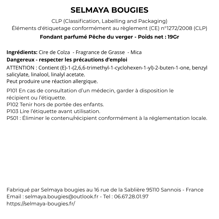 Pêche du verger 19gr - Fondant parfumé