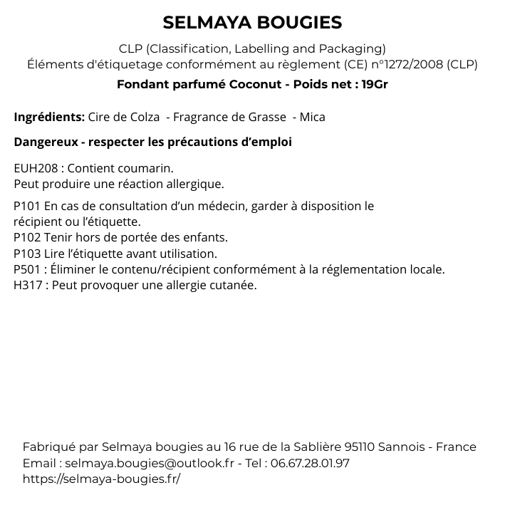 Fondant parfumé Coconut : Une escapade tropicale dans votre intérieur