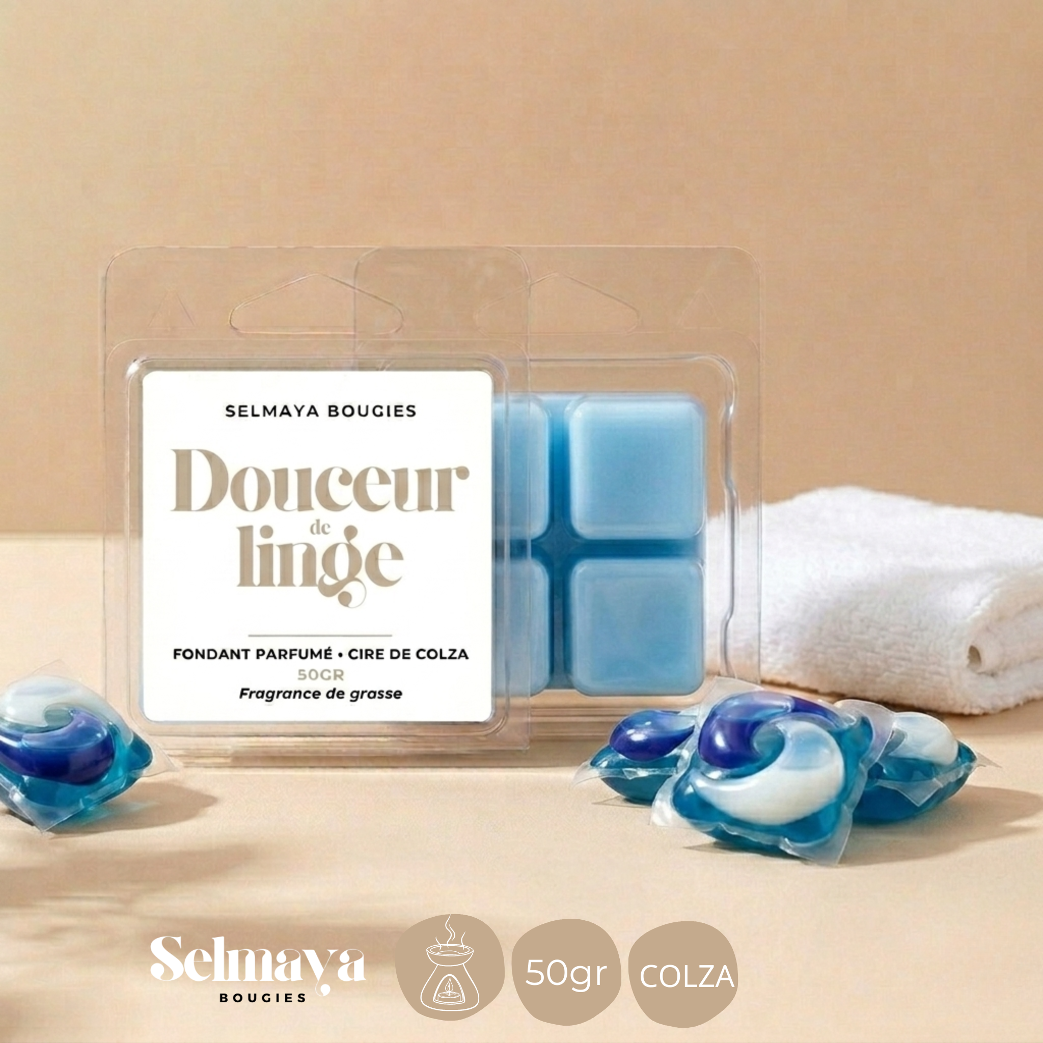 Douceur du Linge - fondant parfumé, fabriqué en France