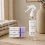 Duo Cachemire et Soie : Spray Textile + Fondant Parfumé Boisé