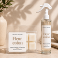 Duo Fleur de Coton : Spray Textile + Fondant Parfumé Floral