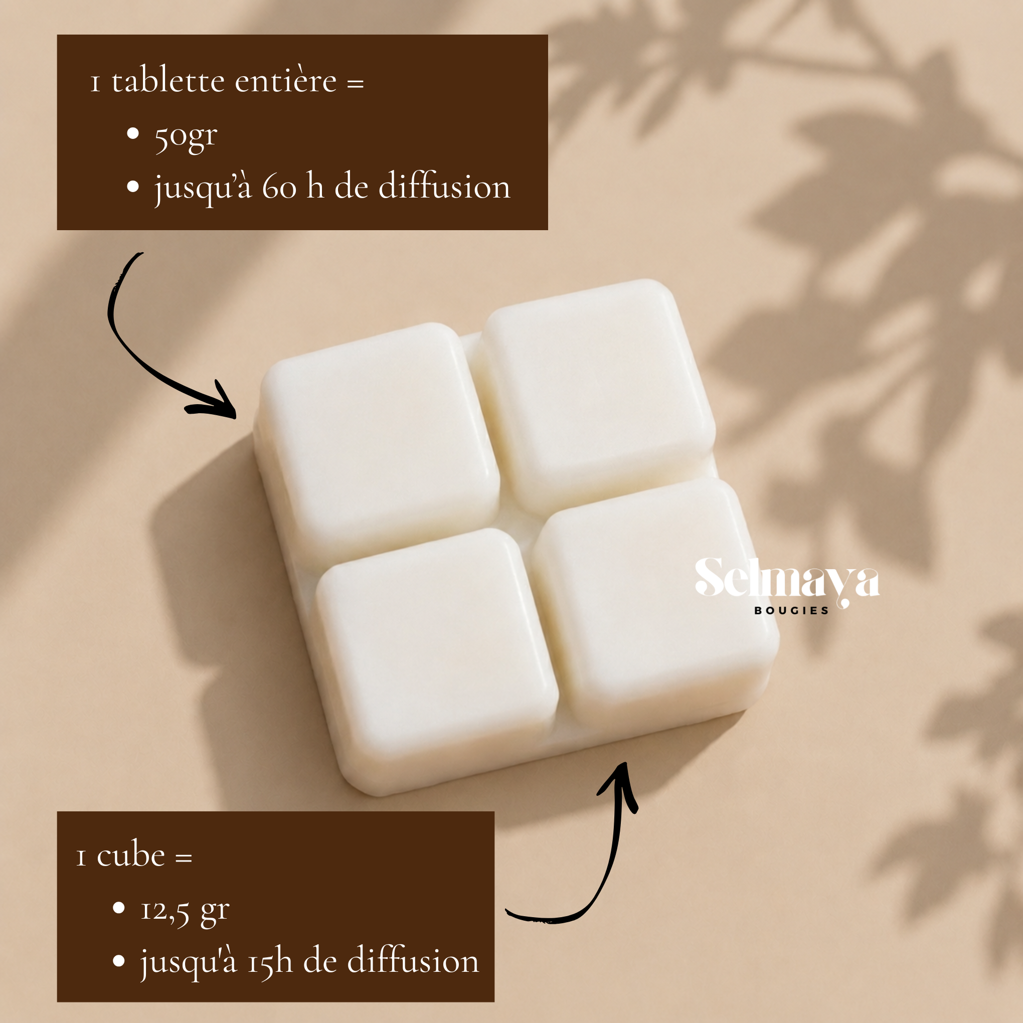 Musc Blanc - fondant parfumé, fabriqué en France