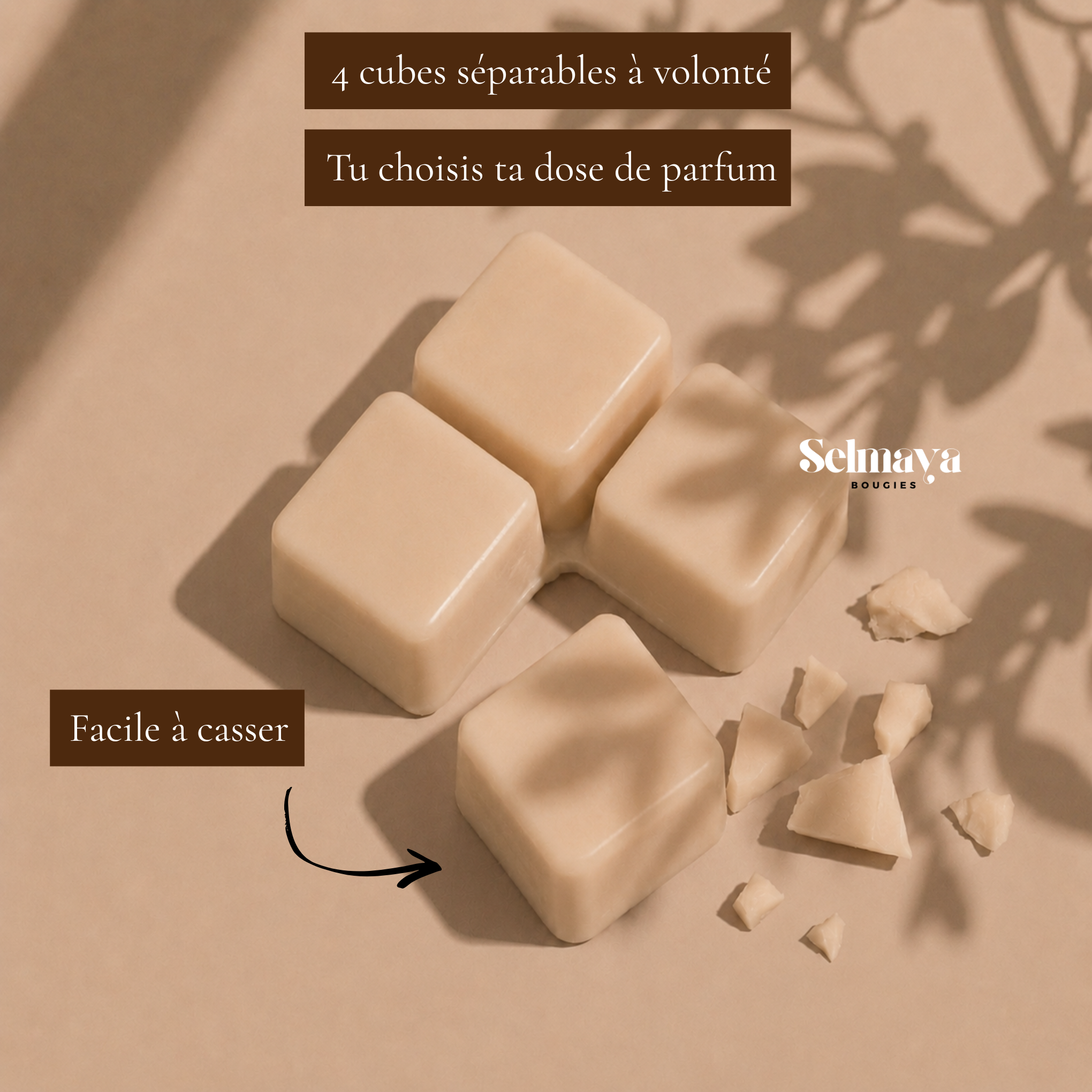 Amande douce  - Fondant parfumé à base de cire de Colza