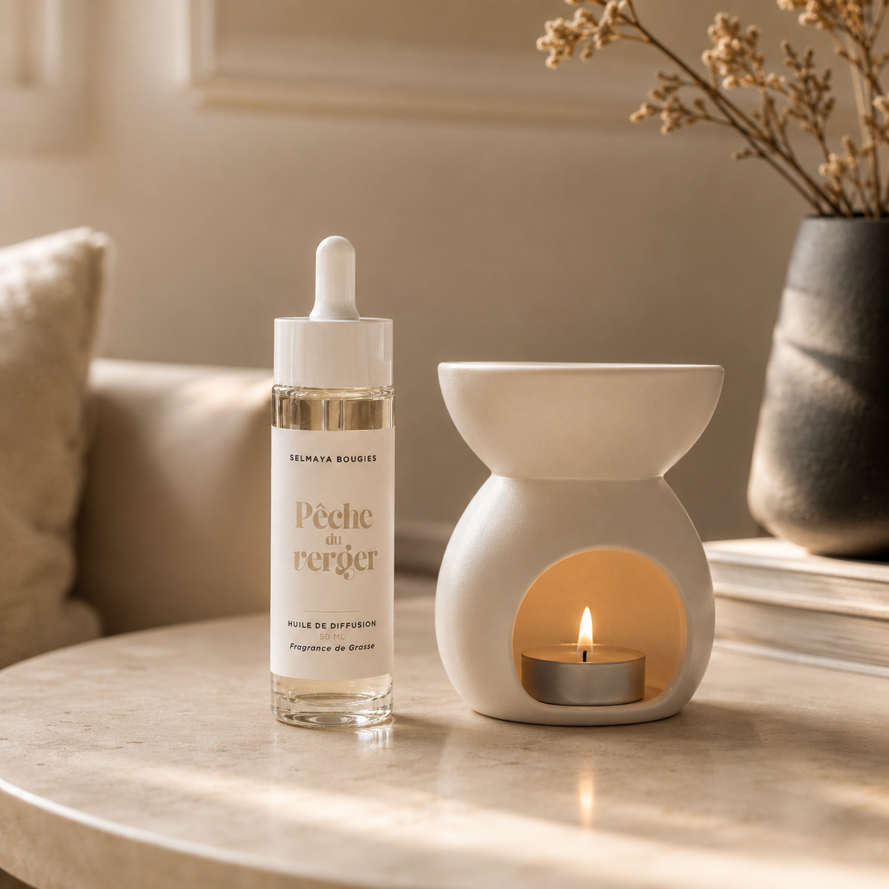 Huile de diffusion Pêche du Verger | Parfum d'ambiance fruité