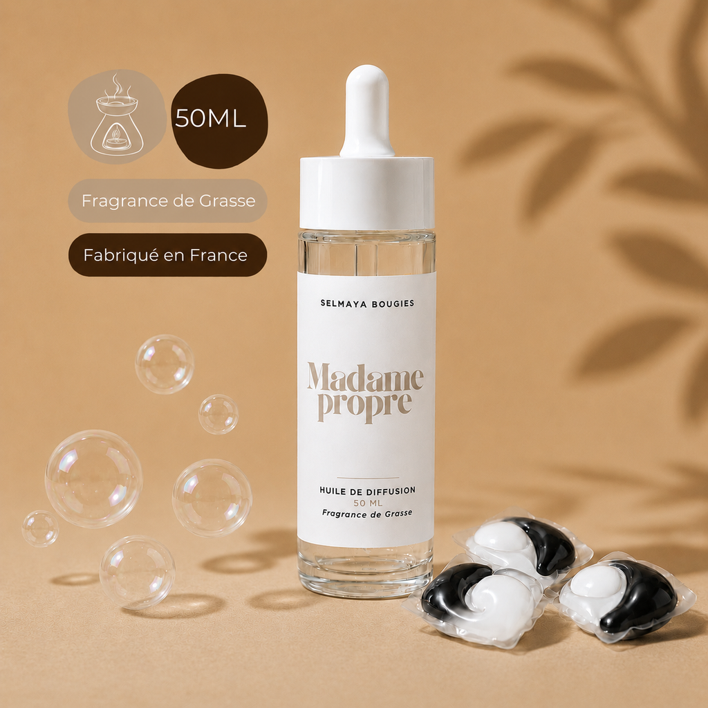 Huile de diffusion Madame Propre | Parfum d'ambiance lessive