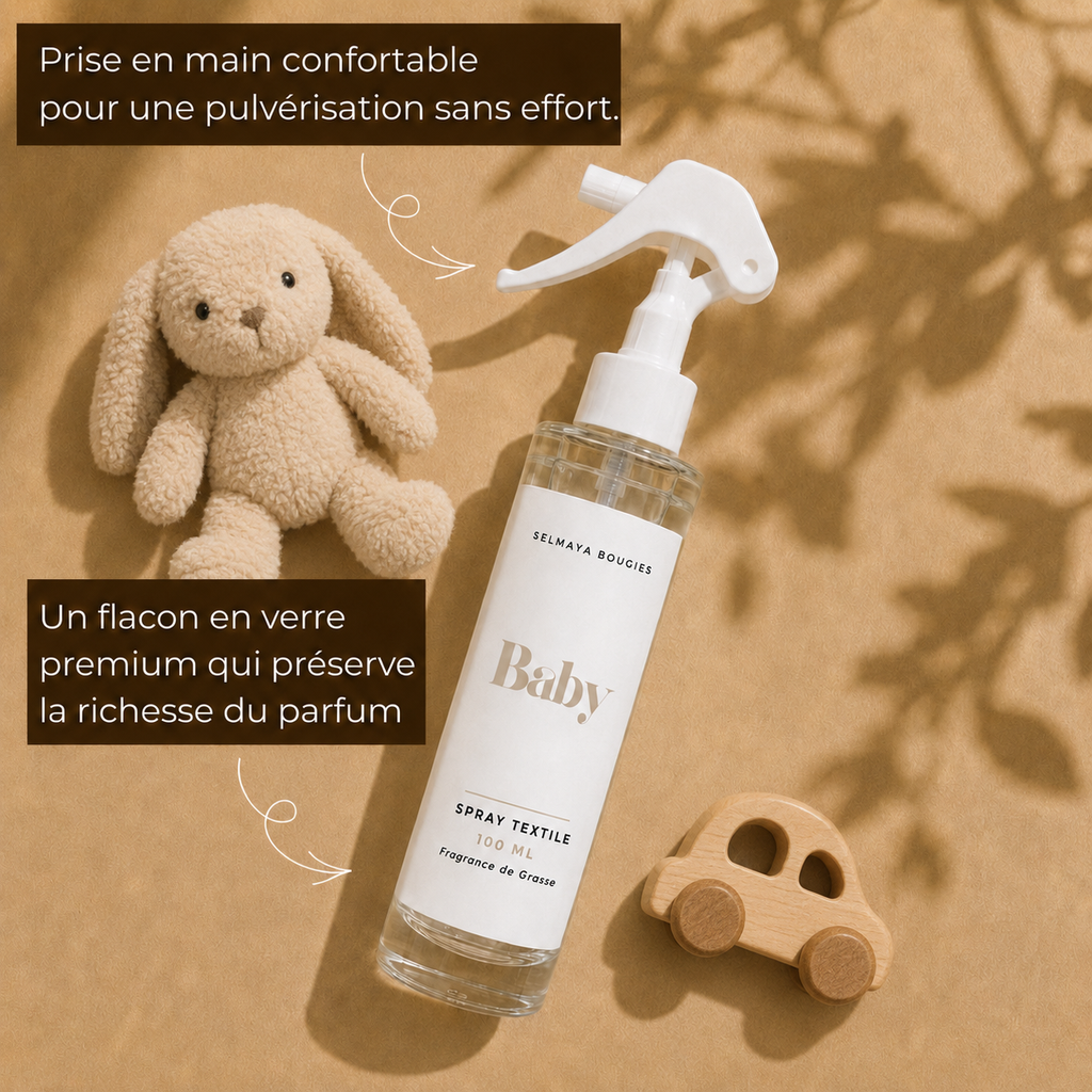 Spray textile Baby 100 ml | Selmaya Bougies