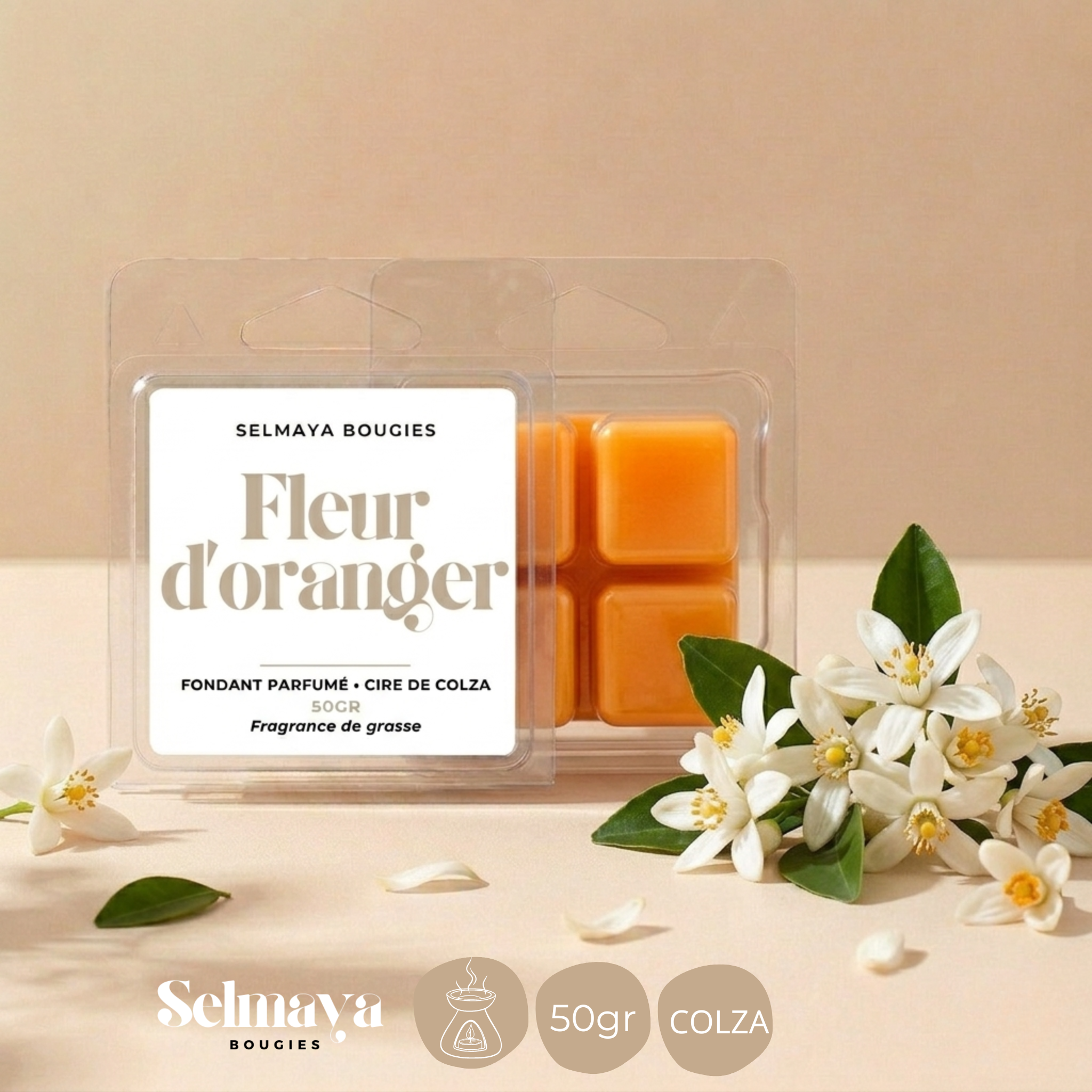 Fleur d'oranger 50 gr - Fondant parfumé