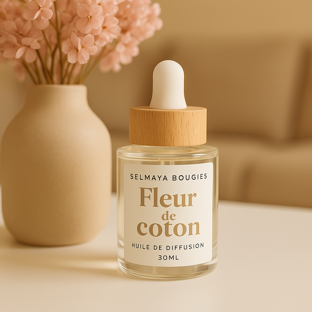 Fleur de coton - Huile de diffusion raffraichissante