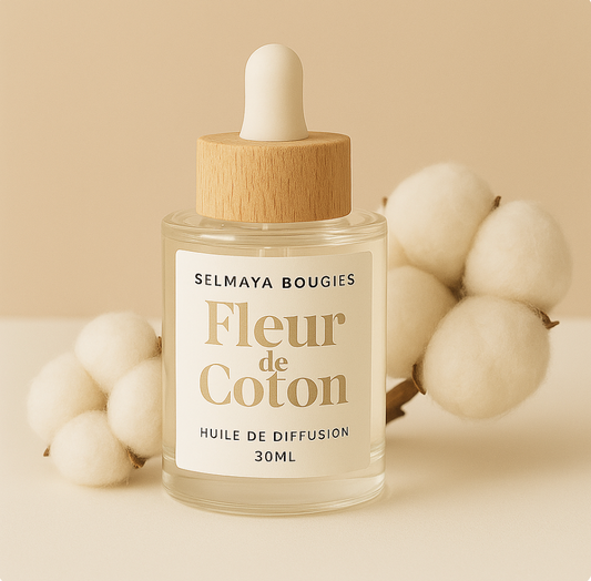 Fleur de coton - Huile de diffusion raffraichissante
