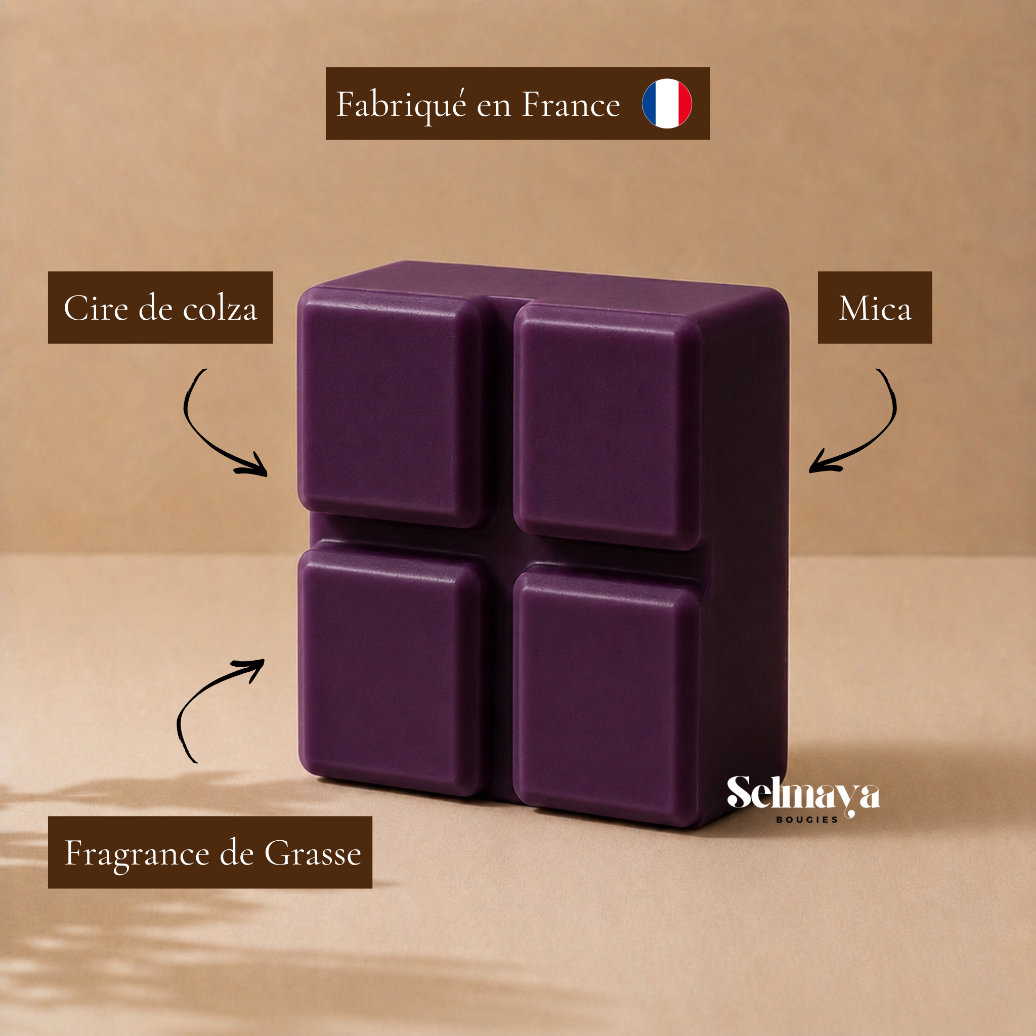 Khamrah - Fondant parfumé à la cire de colza