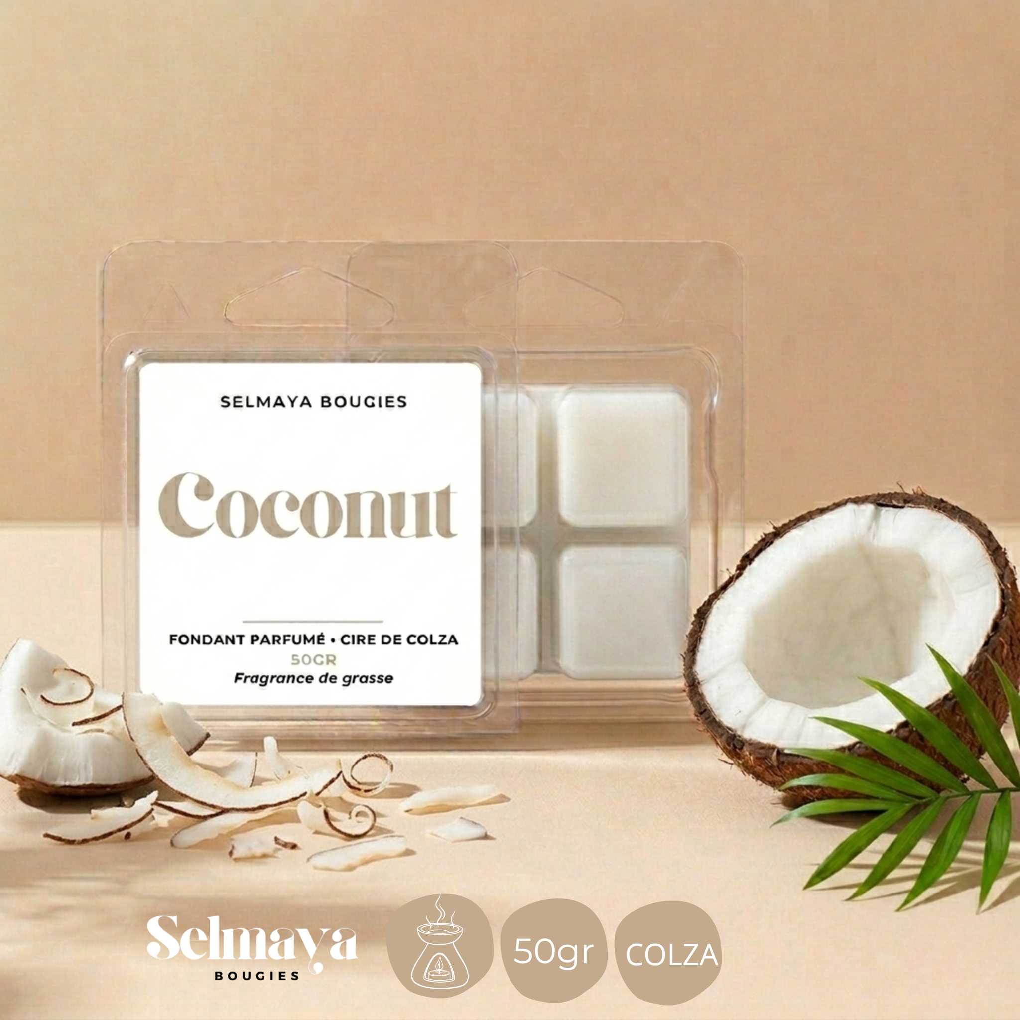 Fondant parfumé Coconut : Une escapade tropicale dans votre intérieur