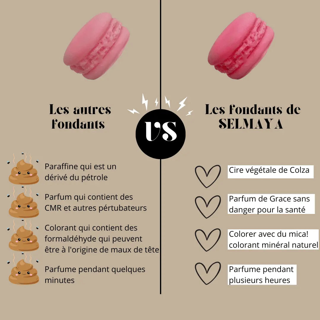 Fraise tagada - fondant parfumé naturel en format macaron - pièce vendor-unknown