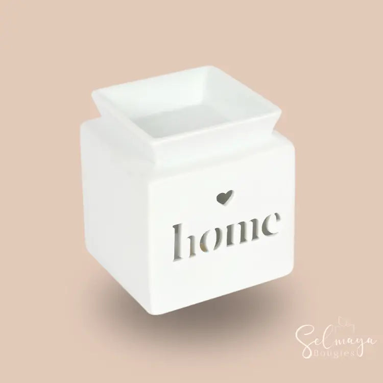 Home - Bruleur pour fondant parfumé blanc Selmaya bougies