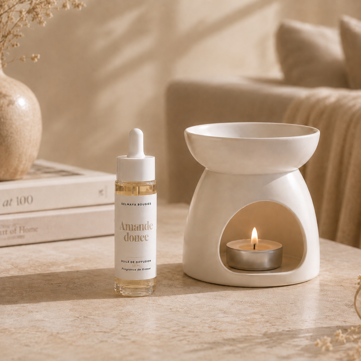Huile de diffusion Amande Douce - Parfum d'ambiance gourmand