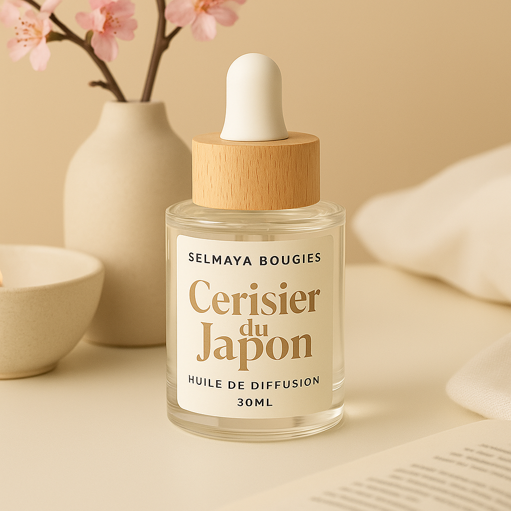 Cette hui de diffusion laisse un odeur fleurie de fleur de cerisier du japon