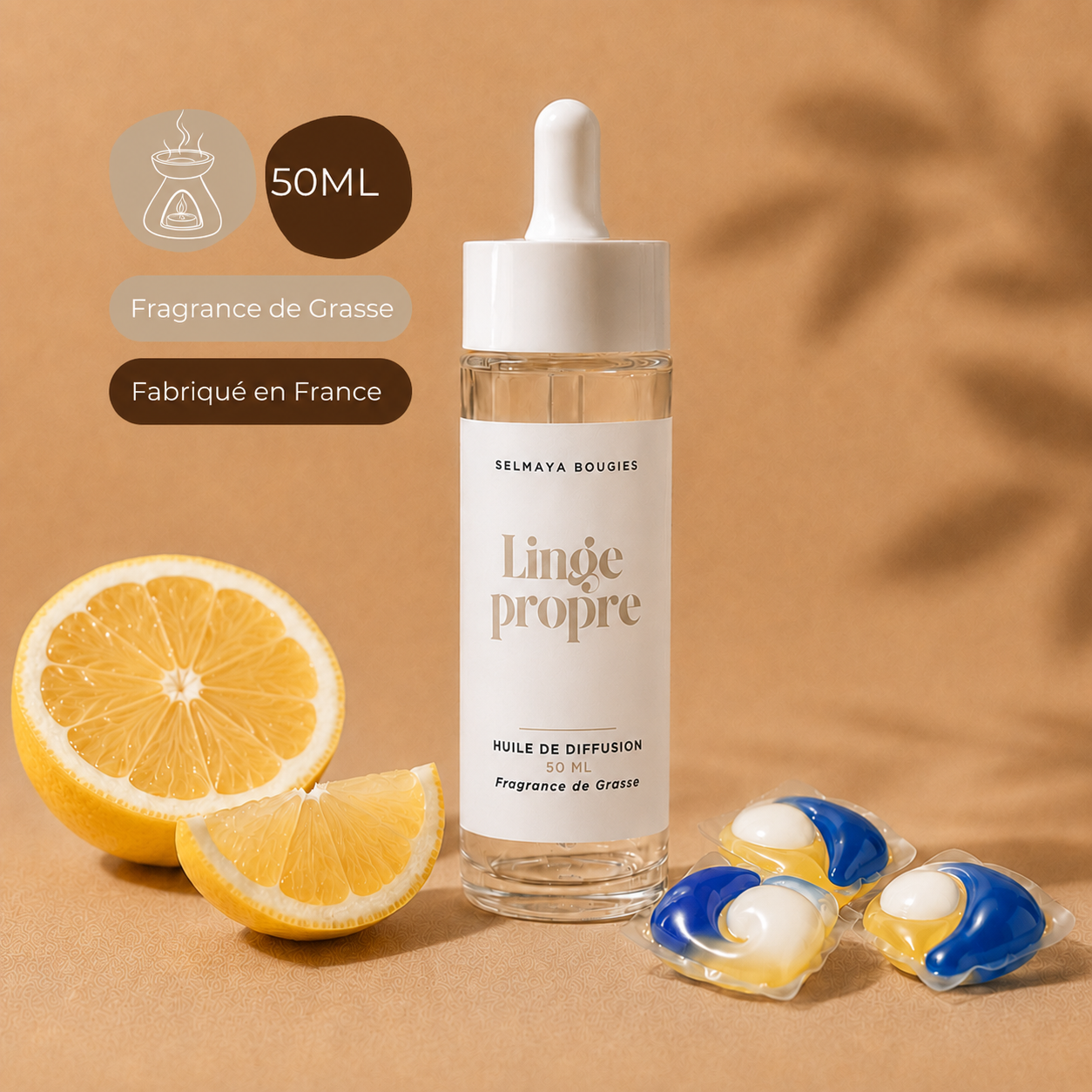 Huile de diffusion Linge Propre | Parfum d'ambiance longue durée