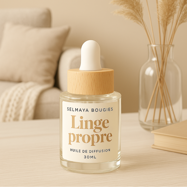 Huile de diffusion Linge Propre | Parfum d'ambiance longue durée