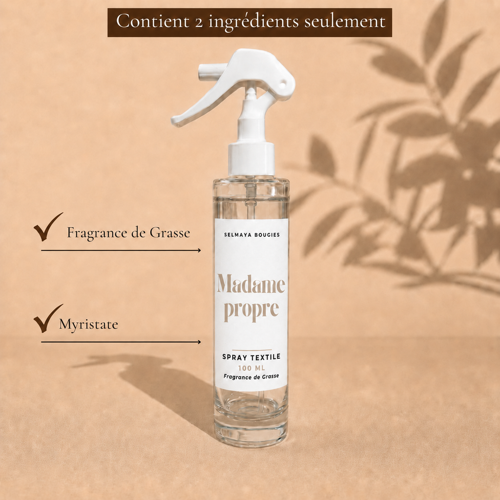 Duo Madame propre - Spray textile + fondant parfumé