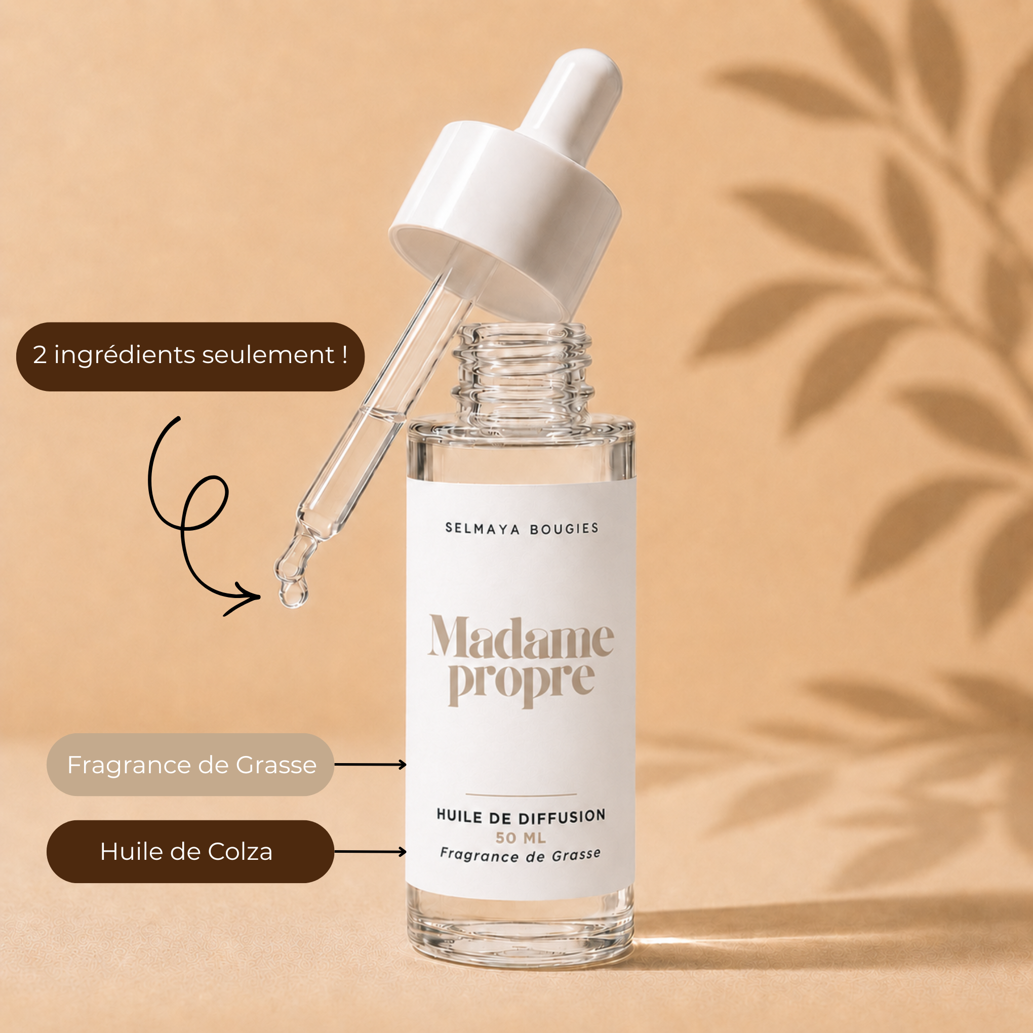 Huile de diffusion Madame Propre | Parfum d'ambiance lessive