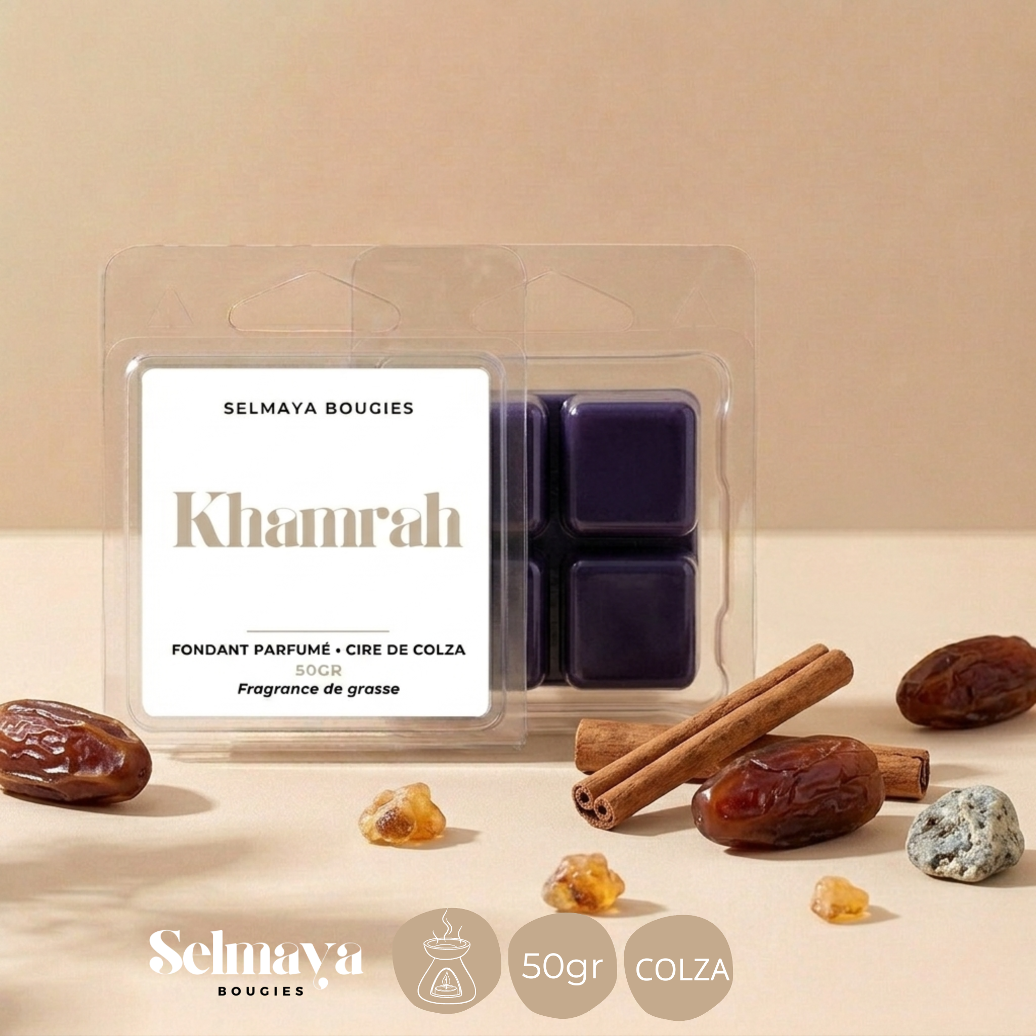 Khamrah - Fondant parfumé à la cire de colza