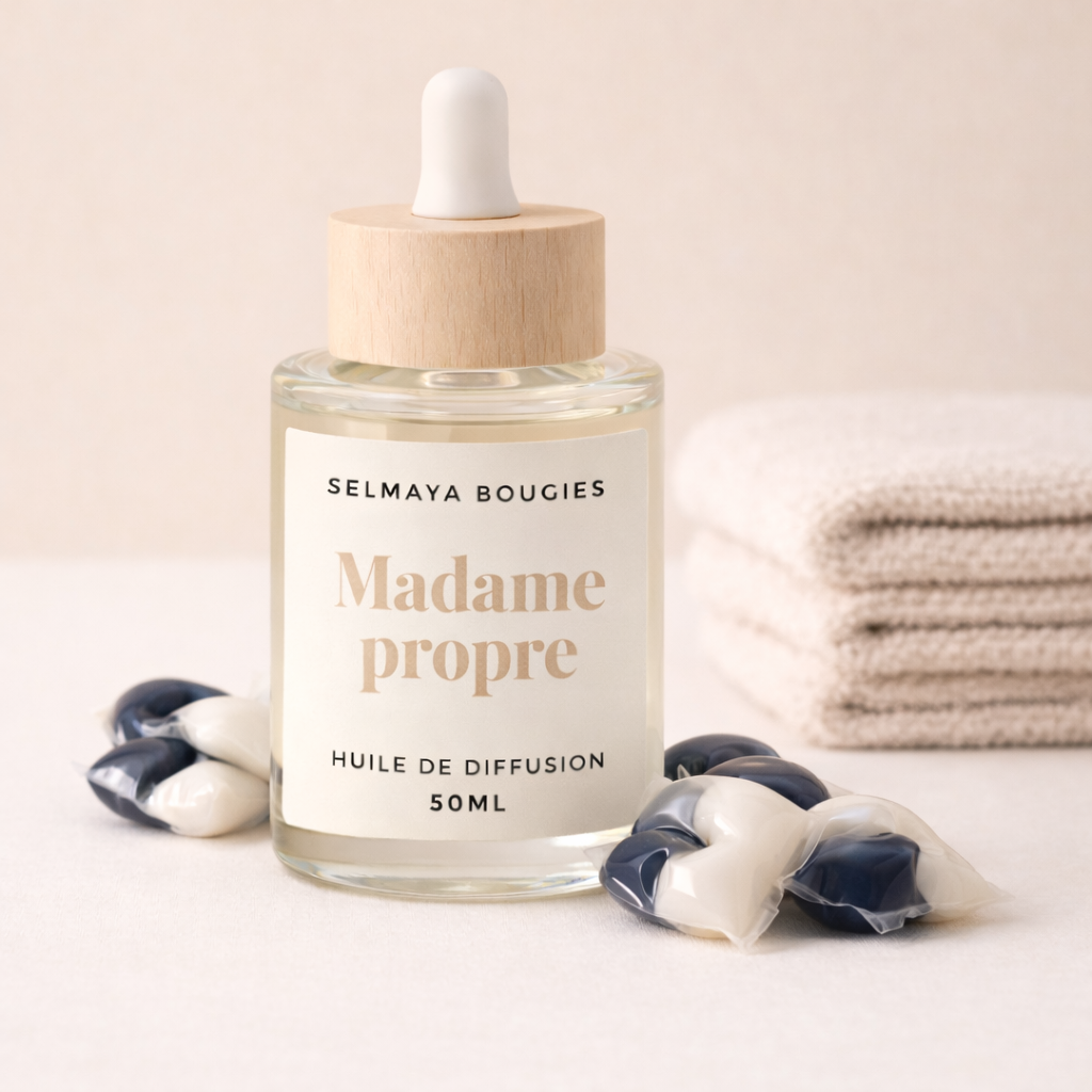 Madame propre - Huile de diffusion qui diffusent un parfum de lessive