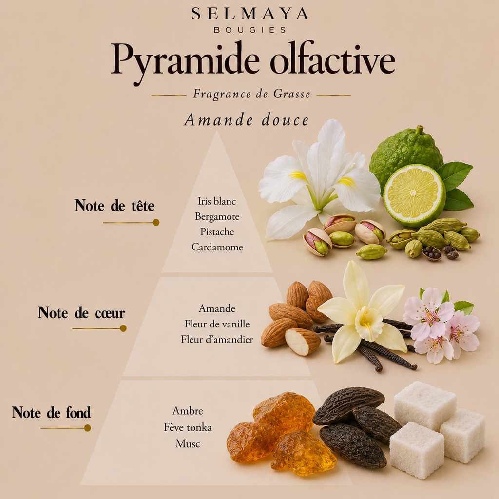Amande douce  - Fondant parfumé à base de cire de Colza