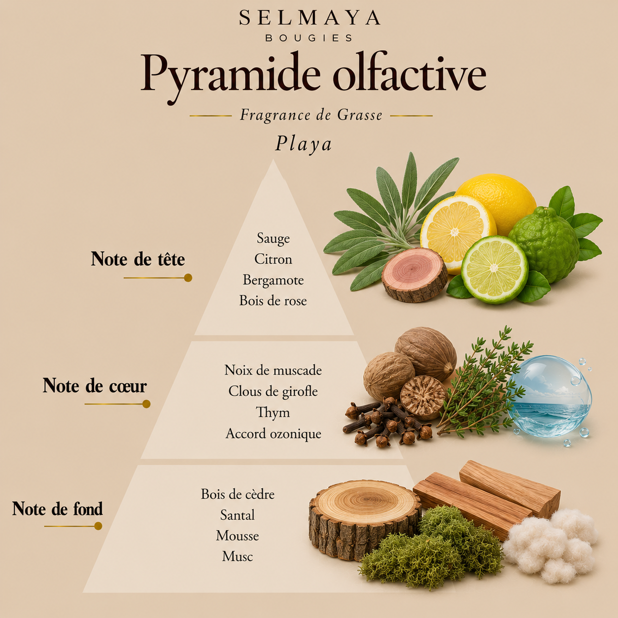 Playa 50 gr - Fondant parfumé à base de cire de Colza