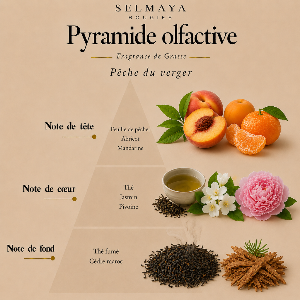 Spray textile Pêche du verger 100 ml | Selmaya Bougies